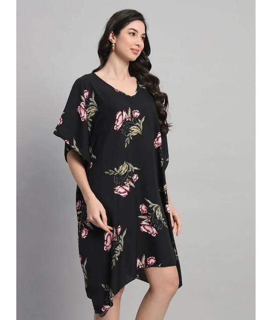 Curvydrobe Crepe Black Beach Dresses - Single - None