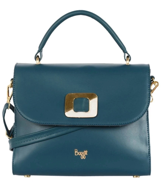 Baggit Green PU Satchel Bag - Green