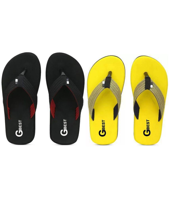 GBest - Multicolor Men's Thong Flip Flop - None