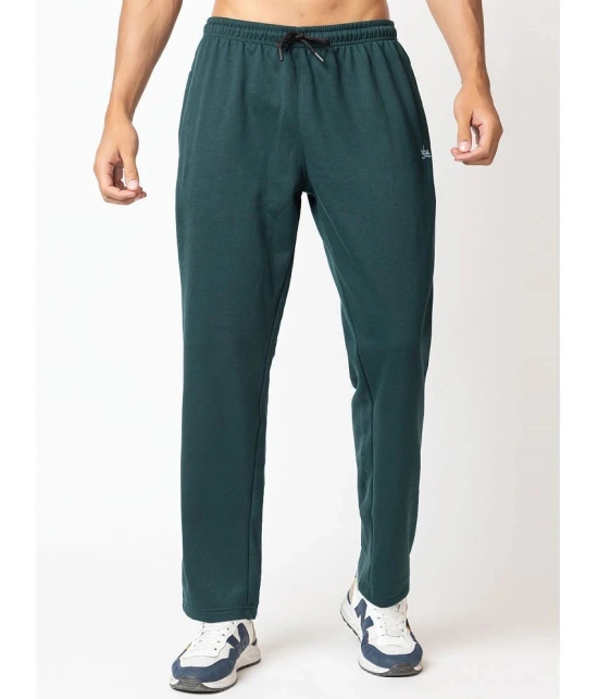 YHA Dark Green Fleece Mens Trackpants ( Pack of 1 ) - None