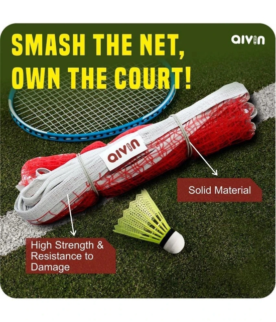 Aivin 6.1 .76 Nylon Red Badminton Net