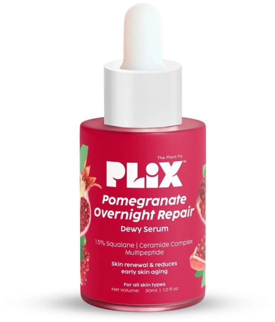 Plix Pomegranate Overnight Repair Dewy Serum for Ageless Younger Skin,Reduce Wrinkles(30 ml)