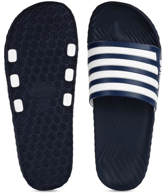 Aqualite Navy Mens Slide Flip Flop - None