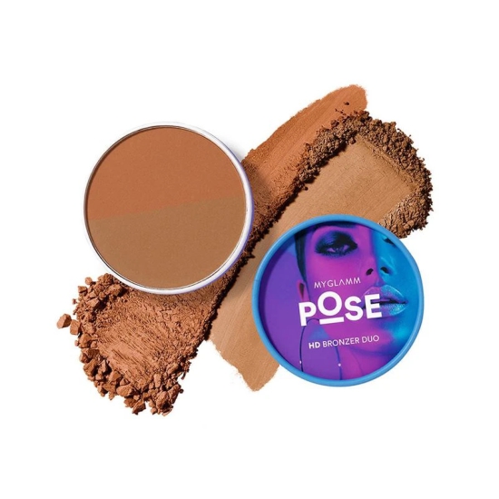 POSE HD Bronzer Duo + LIT Liquid Matte Lipstick Exclusive Combo