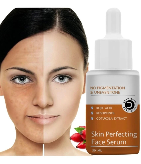 Dermistry Hyper Pigmentation Fairness Kojic Acid Face Serum Skin D Tan Whitening Lightening Brightening Shine Care Anti Blemishes Pigment Melasma Removal Glowing Beauty Moisturizer Goree Gor