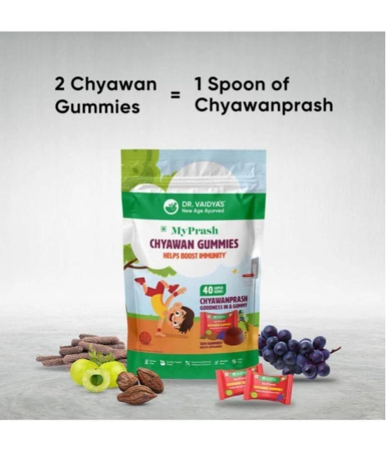 Dr. Vaidya's MyPrash Chyawan Gummies for boosting immunity, 75 gummies(Pack of 2)