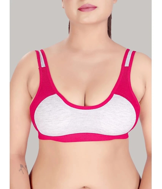 HAYA Pink Cotton Non Padded Womens Everyday Bra ( Pack of 1 ) - None