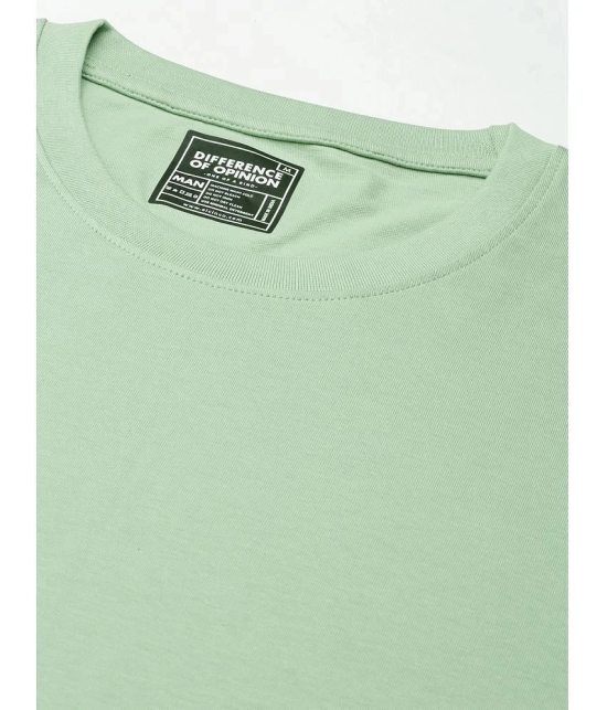 Difference of Opinion - Green 100% Cotton Oversized Fit Mens T-Shirt ( Pack of 1 ) - None