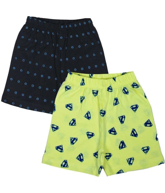 Diaz - Multicolor Cotton Boys Shorts ( Pack of 2 ) - None