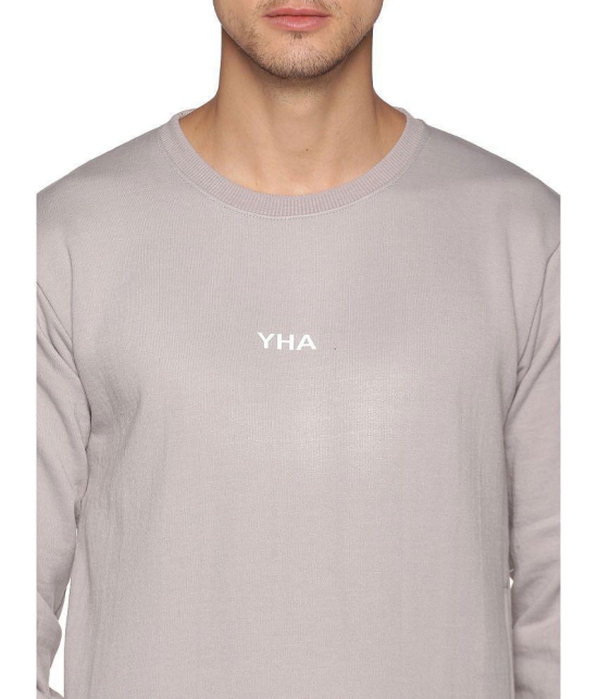 YHA - Fleece Regular Fit Grey Mens Sweatshirt ( Pack of 1 ) - None