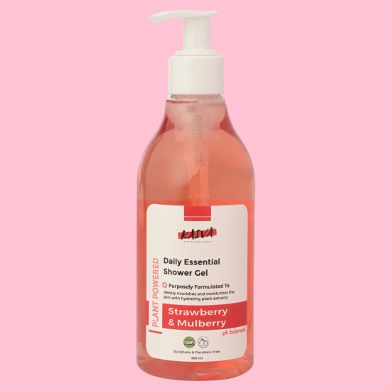 Strawberry & Mulberry Shower Gel | For Women & Men | Sulphates & Paraben Free – 300 ml