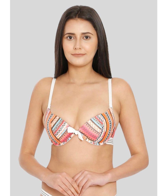 ILRASO - Multicolor Nylon Lightly Padded Women's Push Up Bra ( Pack of 1 ) - None