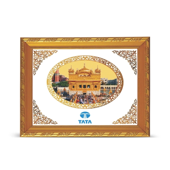 24K Gold Plated Swarn Mandir Customized Photo Frame For Corporate Gifting