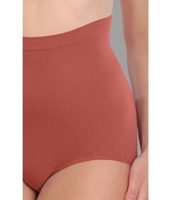 Madam - Orange Spandex Womens Tummy Tucker ( Pack of 1 ) - None