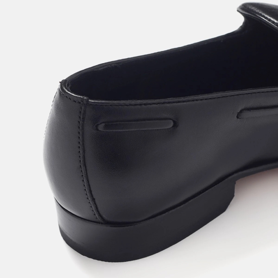 GORDON & BROS BLACK MEN LEATHER LOAFER