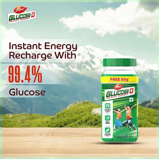 Dabur Glucose-D Instant Glucose, 450 Gm