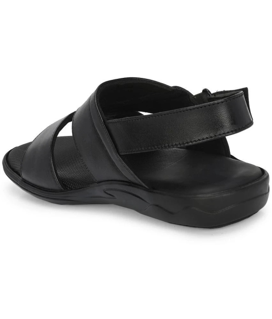 Leeport - Black Mens Sandals - None