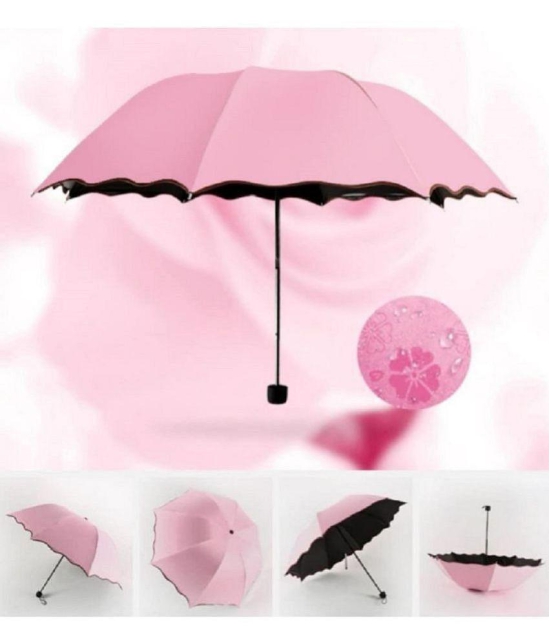 EIGHTEEN ENTERPRISE Magic Umbrella (Asorted colour)| Blossom Magic Compact Umbrella for UV Protection & Rain for Girls and Women | A Creative Magical Umbrella of Blooming Flowers Design For 