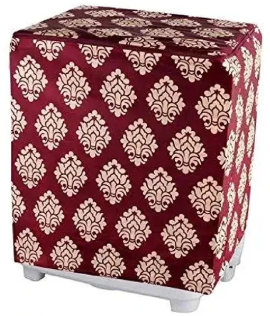 ENTICE Semi-Automatic Washing Machine Cover Compatiable For 8 kg - Maroon - Maroon