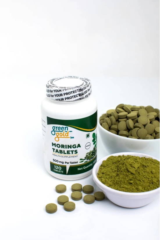 Green Gold Moringa Tablets - 120 Tablets