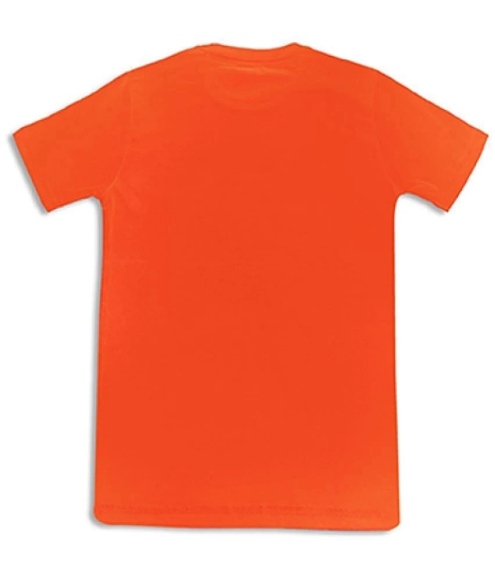 Super Squad  Boys Orange  colored Printed Tshirts - None