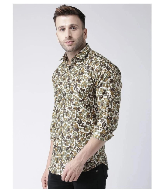 Hangup Cotton Blend Multi Prints Shirt - None