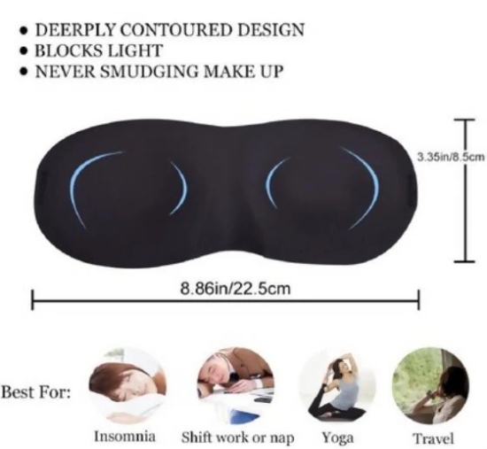 Cooling Gel Eye Mask with smooth & Soft Fabric for Insomnia, Puffy Eyes, Dark Circles, and Relaxation