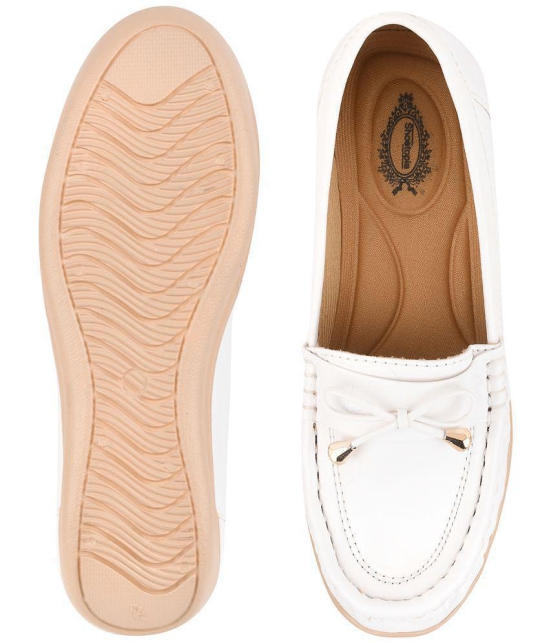 Shoetopia - White Women''s Loafers - None