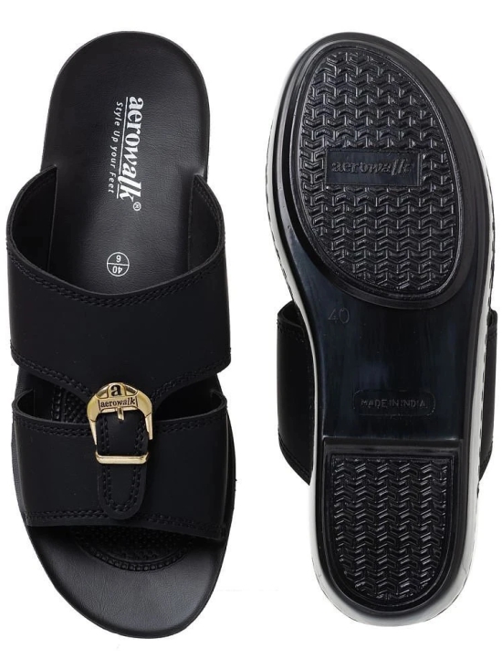 Aerowalk Black Mens Daily Slipper - None