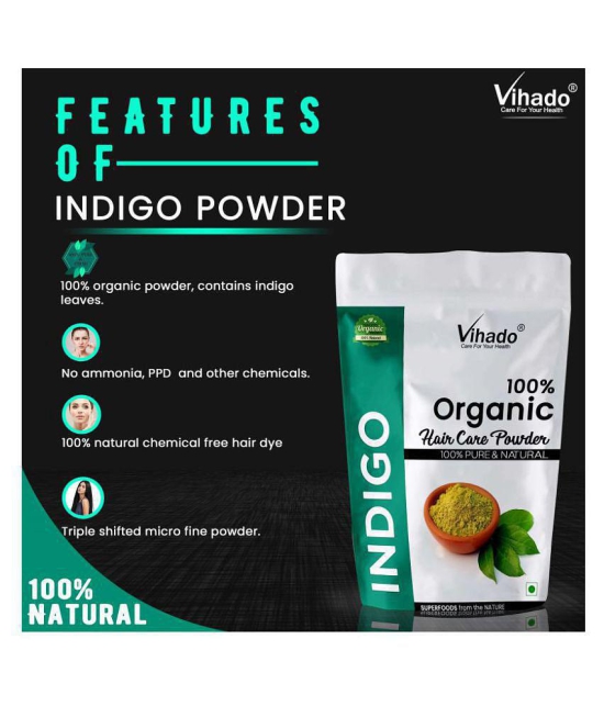 Vihado Natural Indigo Leaf Powder Hair Scalp Treatment 100 g