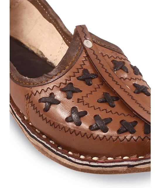 Anjaneya Creations Brown Mens Jutti - None