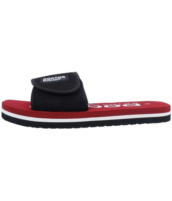 DOCTOR EXTRA SOFT - Maroon Womens Slide Flip Flop - None