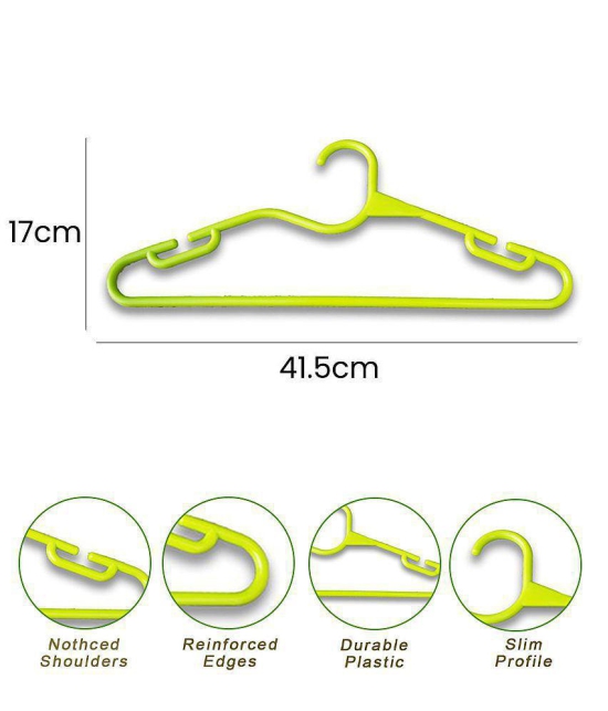 HOMETALES Space Saving Hangers,Green (6U)