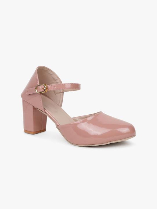 FRONT CLOSE PINK HEELS