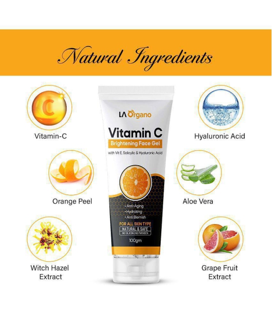 LA ORGANO Vitamin C Face Gel for Anti-Aging & Anti Blemishes Hydration Booster 100 gm