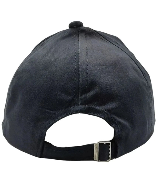 Zacharias - Black Cotton Mens Cap ( Pack of 1 ) - Black