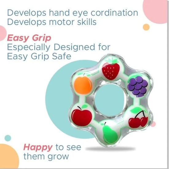 Naughty Kidz Water Filled Soft Cooling Teether Bpa Free Specially Designed to Ease Teething Multicolor