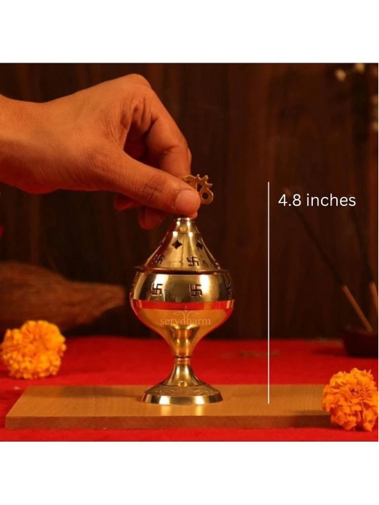 ServDharm Brass Table Diya - Pack of 1