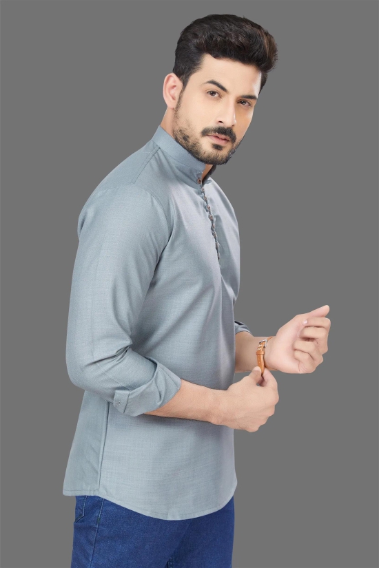 Short Kurta - Grey-XL