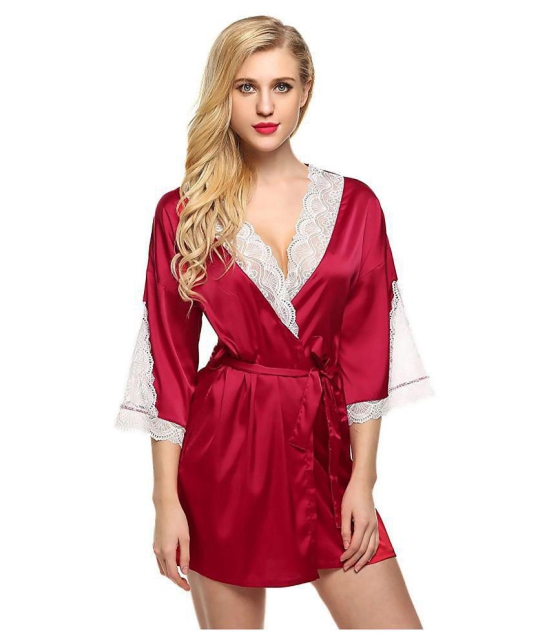 Piquant - Multicolor Satin Womens Nightwear Robes - M