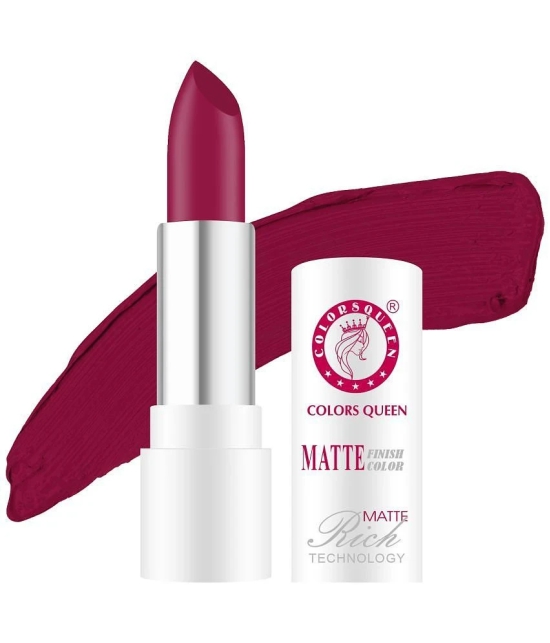 Colors Queen Rich Color Matte Finish Lisptick 3g, Hot Red (Shade - 17)