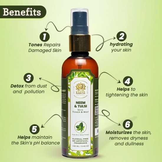 Kaaya Natural Neem & Tulsi Toner & Mist