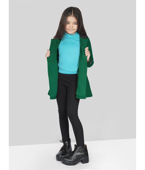 Naughty Ninos Girls Green Pea Coat - None