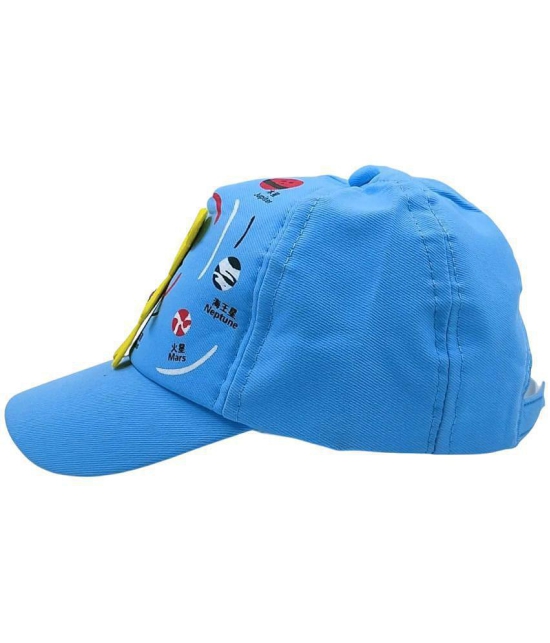 Zacharias Girl's Kids Cotton Beret Golf Cap kc-25 (Blue_1-4 Years) (Pack of 1) - None