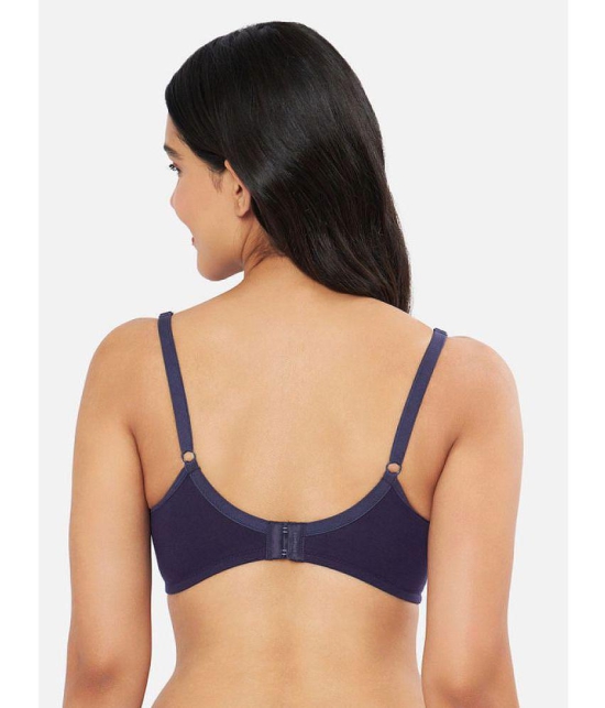 Amante - Navy Blue Cotton Non Padded Women's Everyday Bra ( Pack of 1 ) - None