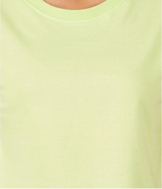 ferocious - Mint Green Cotton Women's Crop Top ( Pack of 1 ) - None