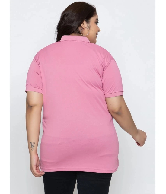 YHA - Pink Cotton Blend Regular Fit Womens T-Shirt ( Pack of 1 ) - None