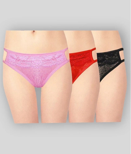 Selfcare Multi Color  Panties Pack of 3 - 2XL