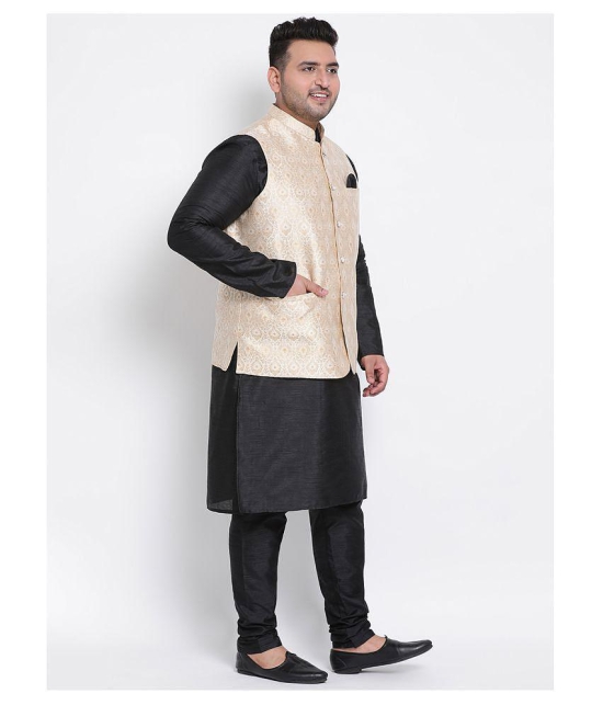 Hangup Multi Jacquard Kurta Pyjama Set Single Pack - None