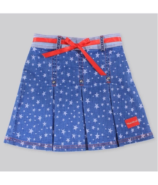 Cutecumber - Blue Denim Girls A-Line Skirt ( Pack of 1 ) - None